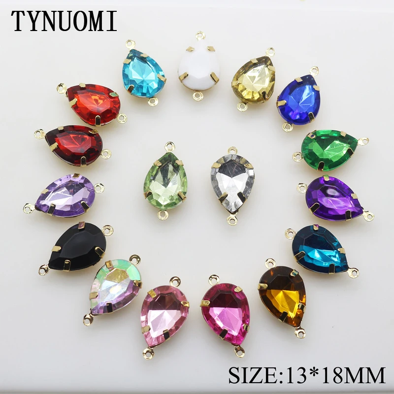 New 10pcs/lot13*18MM Acrylic Metal Button Clothing Craft Decoration DIY Wedding buckle Promotional Price | Дом и сад