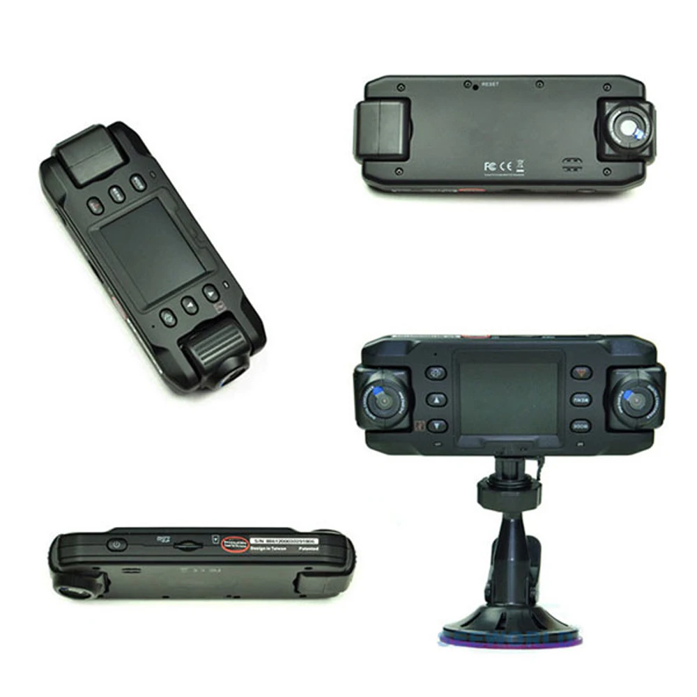 Podofo двойной объектив Автомобильная камера два объектива Автомобильный