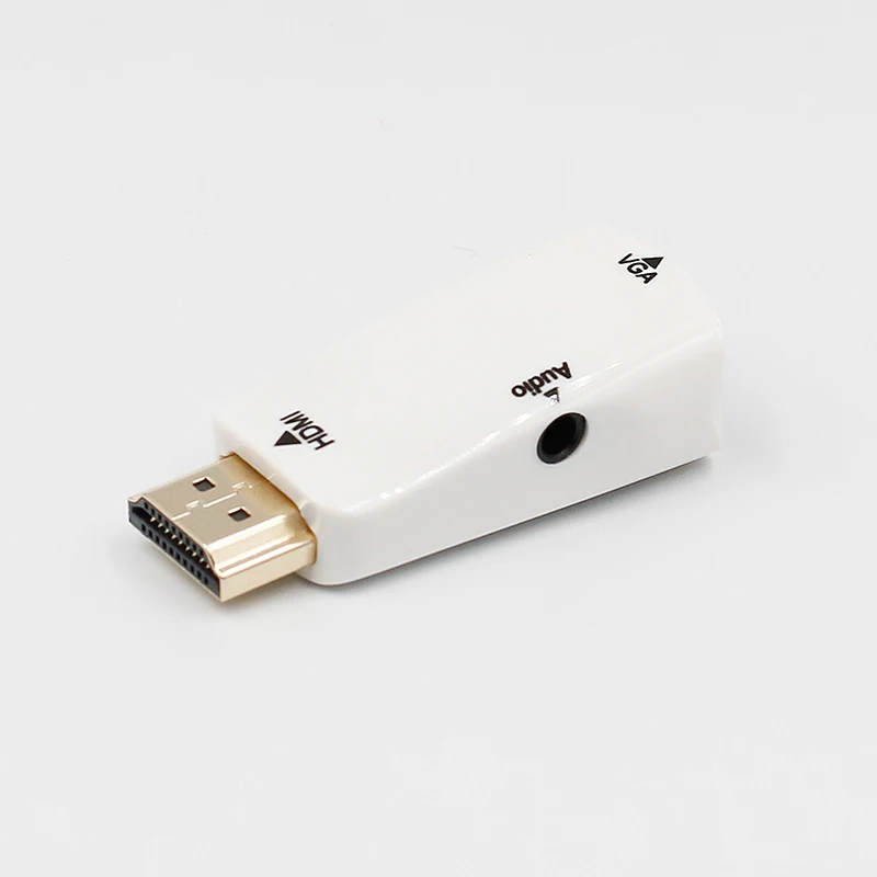 1080p HDMI совместимый адаптер VGA преобразователь с аудио кабелем штекер гнездо для