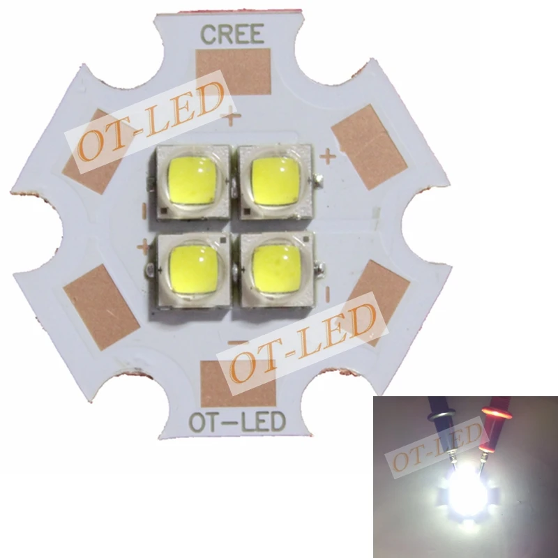 1 шт. 6 в/12 В Cree XPG2 XP G2 4 чипа 18 Вт светодиодный автомобильный излучатель света