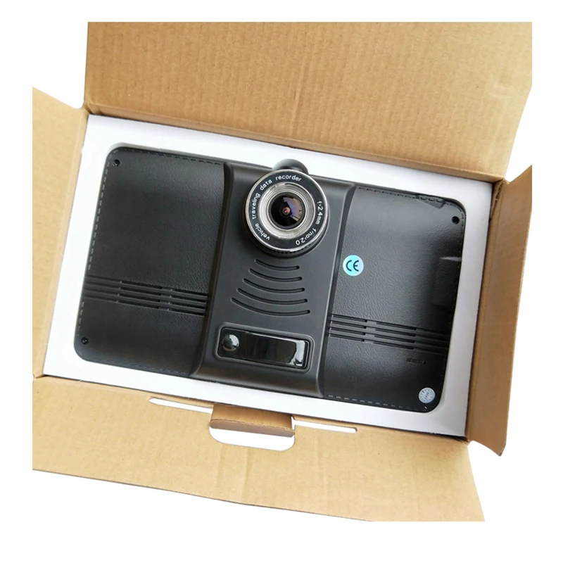 Pluseye 3 в 1 Автомобильный dvr антирадары gps навигации Android двойной объектив 7 дюймов