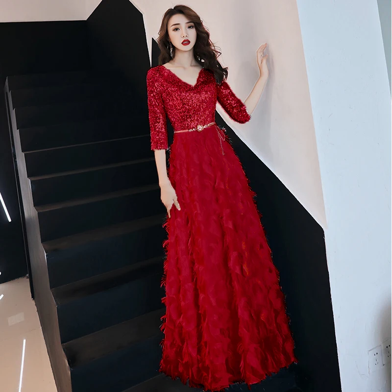 Robe De Soiree 2020 Новые Элегантные трапециевидные белые черные кружевные Длинные