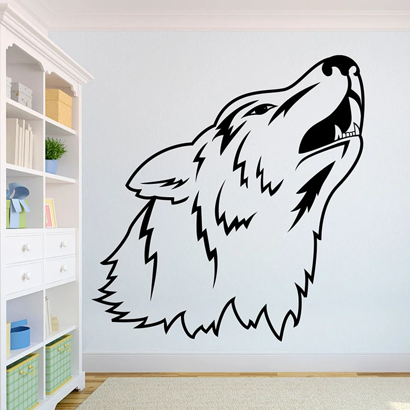 

Wolf Beautiful Wolves Wall Decal African Wild Lion Pride Animals Home Interior Design Art Office Murals Home Decoration A3-008