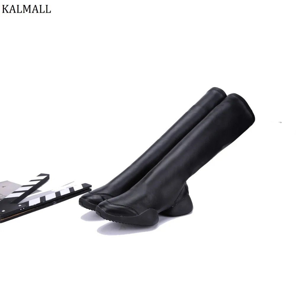 KALMALL/женские и мужские ботинки до середины икры в уличном стиле высокие сапоги из