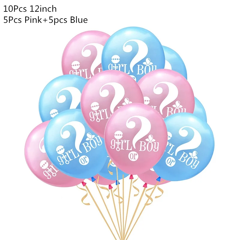 10pcs latex balloon Вечерние украшения для мальчиков или девочек, баннеры с воздушными шарами, одноразовые столовые приборы для мальчиков и девочек, украшения для душа для малышей, воздушные шары - Цвет: 10pcs latex balloon