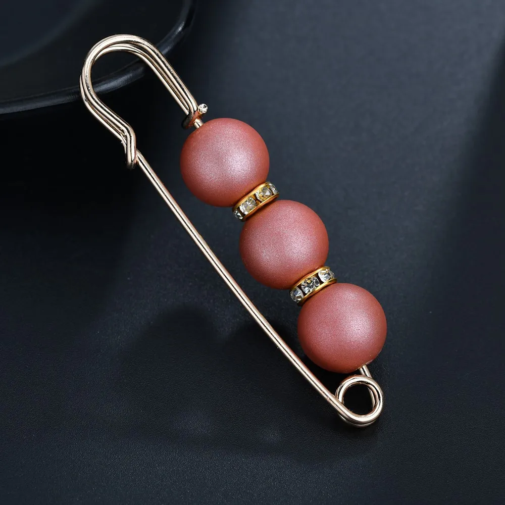 2019 NEW college style simple elegant girl colorful pearl beads statement rhinestone Brooch women badge jewelry gift | Украшения и
