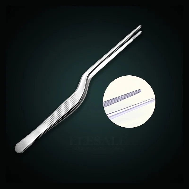 Bent Type 1-5 шт. Мини Портативный Пинцет из нержавеющей стали инструмент для лечения ран для захвата мелких вещей ремонт аптечки поставки - Цвет: Bent Type