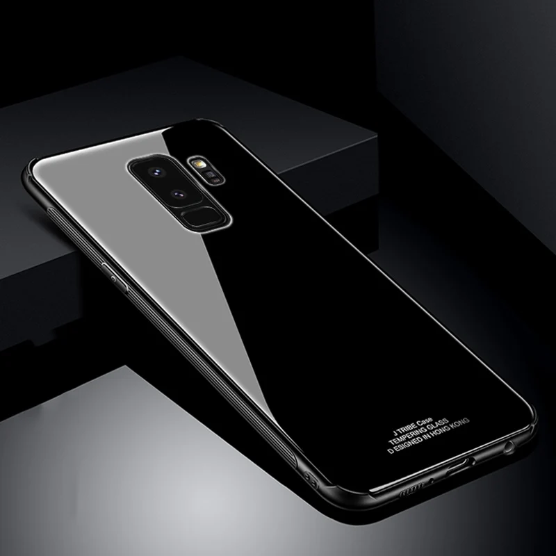 Жесткий чехол из закаленного стекла для Samsung A8 Plus 2018 9H Galaxy S8 S9 S10 Lite S10E NOTE 8 9 мягкий