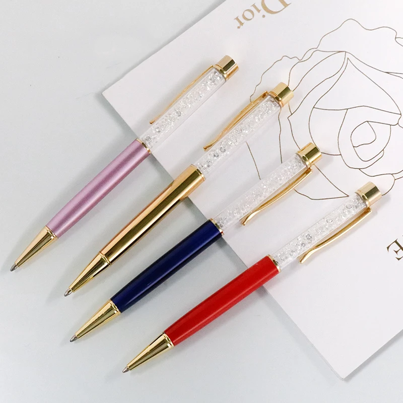 1 шт. Металлические Хрустальные гелевые ручки новые канцелярские принадлежности
