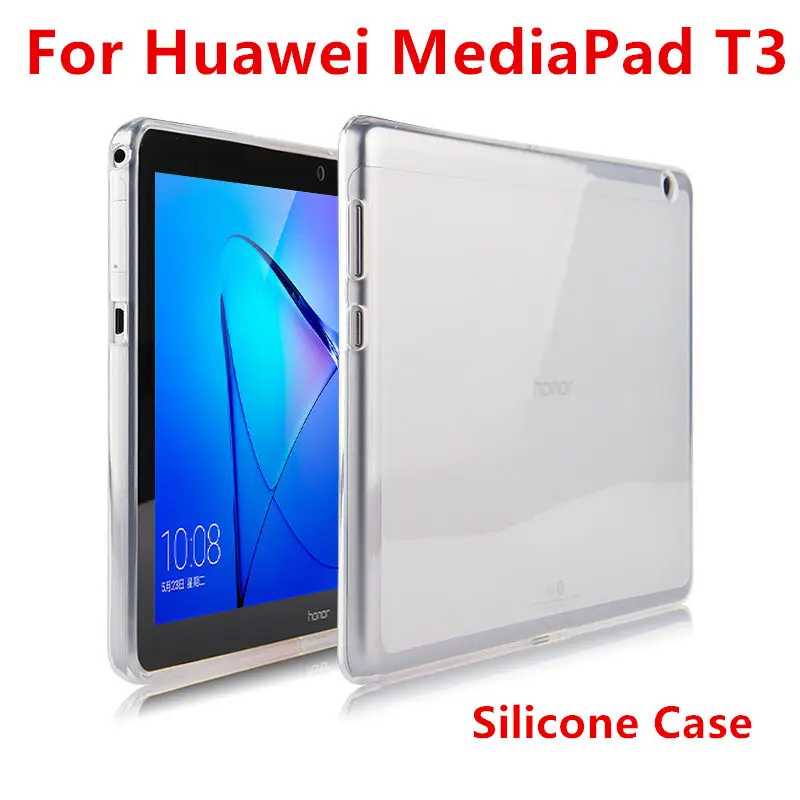 Силиконовый чехол для Huawei MediaPad T3 10 защитный планшета из кожи с защитой ПУ