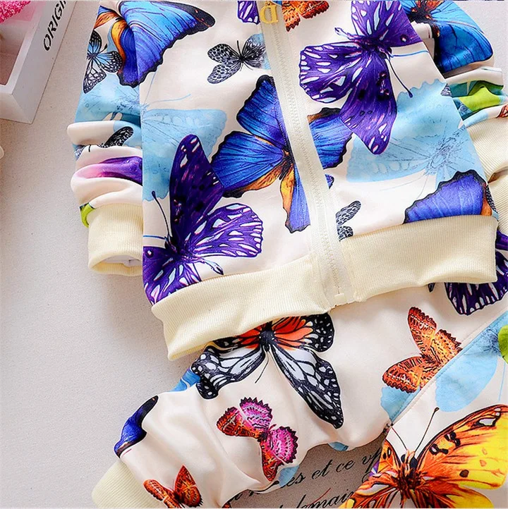 Комплект одежды для маленьких девочек весенне-осенний Повседневный хлопковый