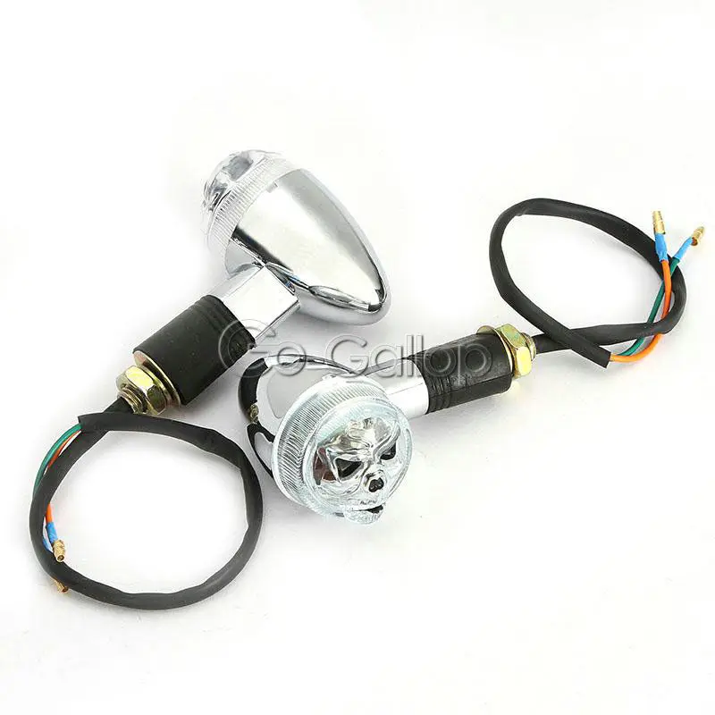 4 шт. Череп поворотники для Suzuki пассивный объемный VS 700 750 800 1400 1500/Honda Shadow Aero Spirit VT700