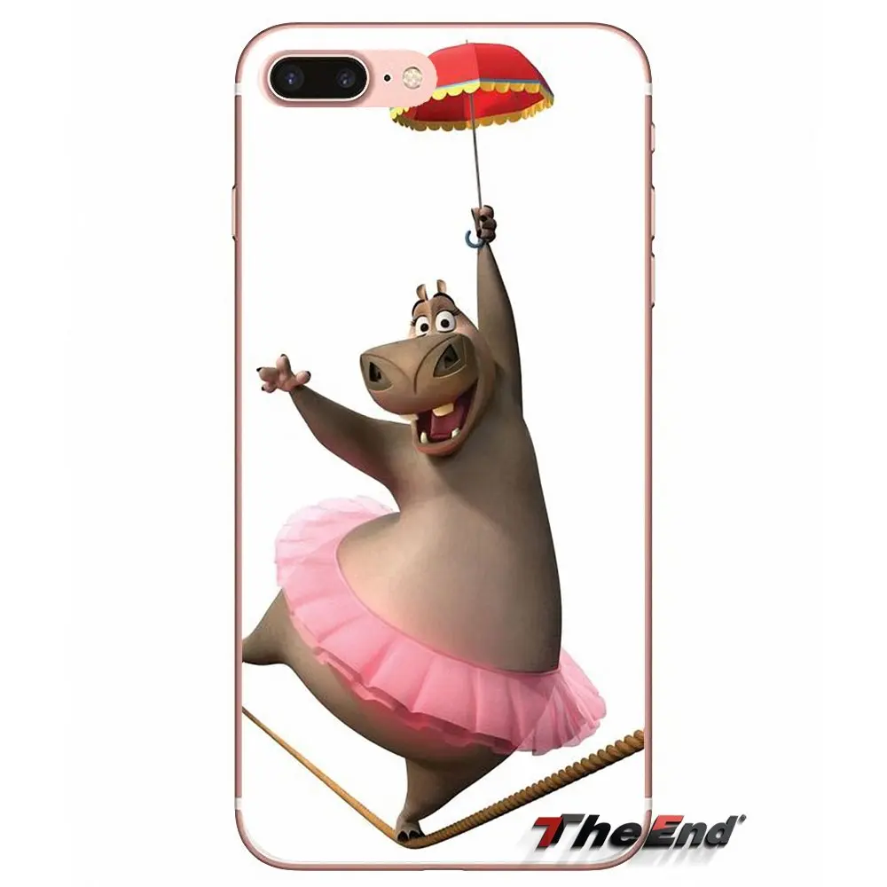 Хиппос мультфильм шаблон ТПУ силиконовый чехол для iPhone X 4 4S 5 5S 5C SE 6 6S 7 8 Plus Samsung Galaxy