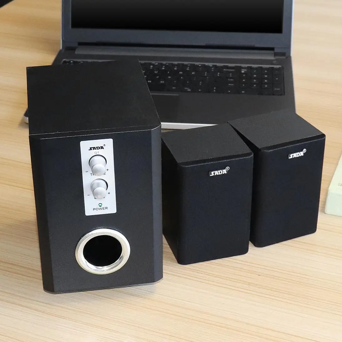Абсолютно SADA Bluetooth динамик s комбинированный деревянный динамик сабвуфера для ПК ноутбук ТВ Колонка динамик DC 5 В USB Высокое качество