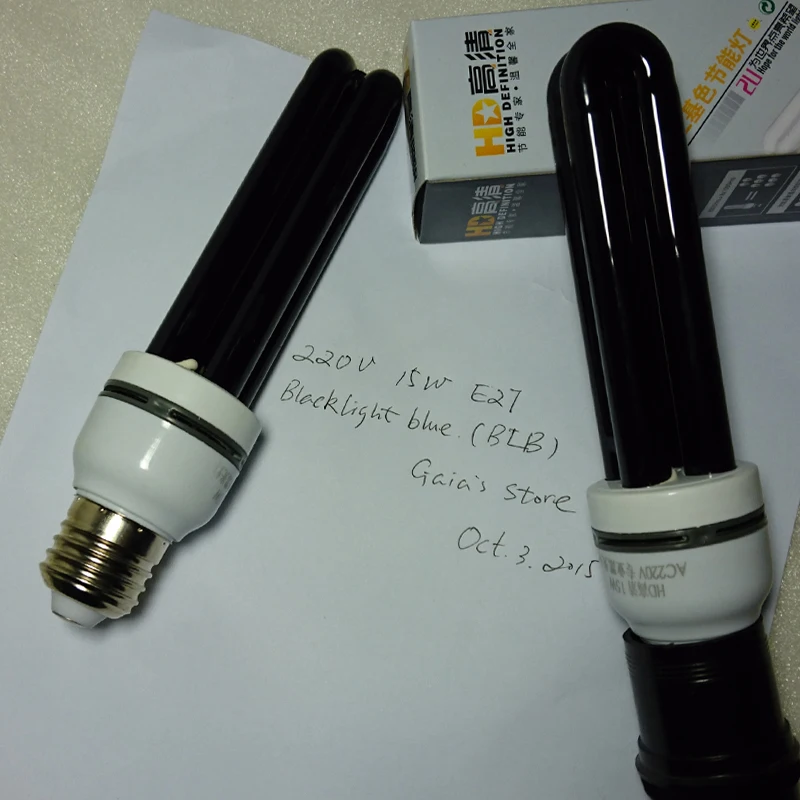 15W CFL BLB черный светильник синий ультрафиолетовые лампы/лампа УФ сушки/фиолетовый