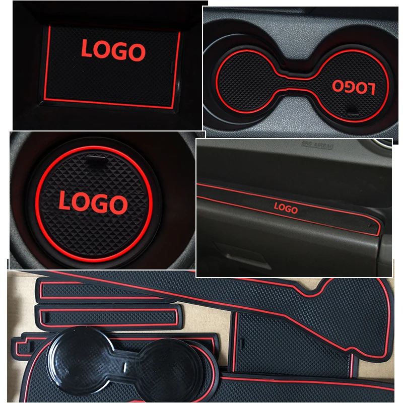 Противоскользящий резиновый коврик для ворот VW Touran MK1 2003 2004 2006 2008 2009 2010 2011 2014 2015