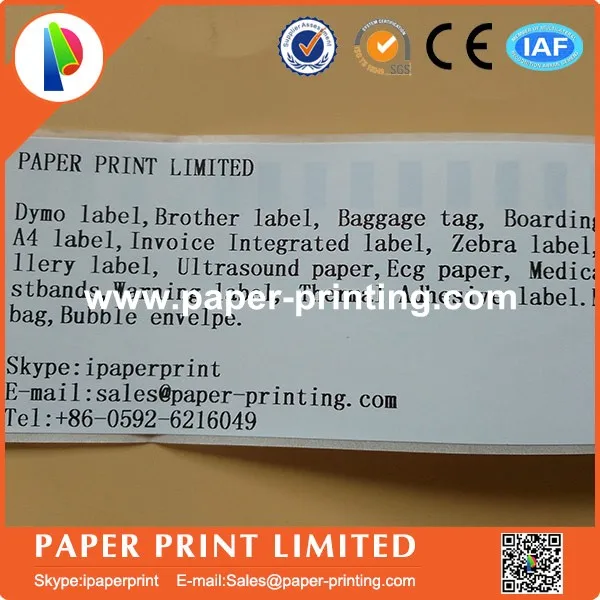 Непрерывные ярлыки 20 + 1 рулон совместимые с родственниками белые-62 мм X 30 48 м |