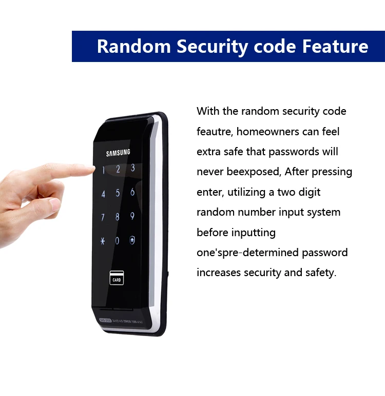 SAMSUNG Ezon SHS-2920 цифровой Keyless Электронная клавиатура Засов дверной замок+ 6 ключ карты