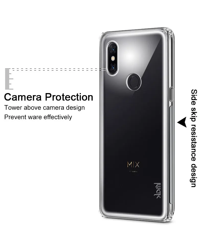 Imak for Mi MIX3 TPU Airbag Steelth Anti-drop Case Xiaomi Soft Silicone + Screen Film |