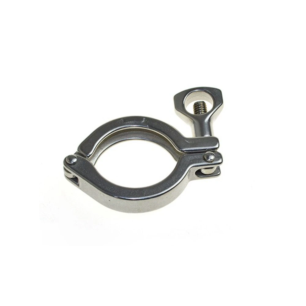 

1" Sanitary Tri Heavy Duty Clamp Clover Fits 25.4mm OD Ferrule Flange Stainless Steel SS 304 SS013
