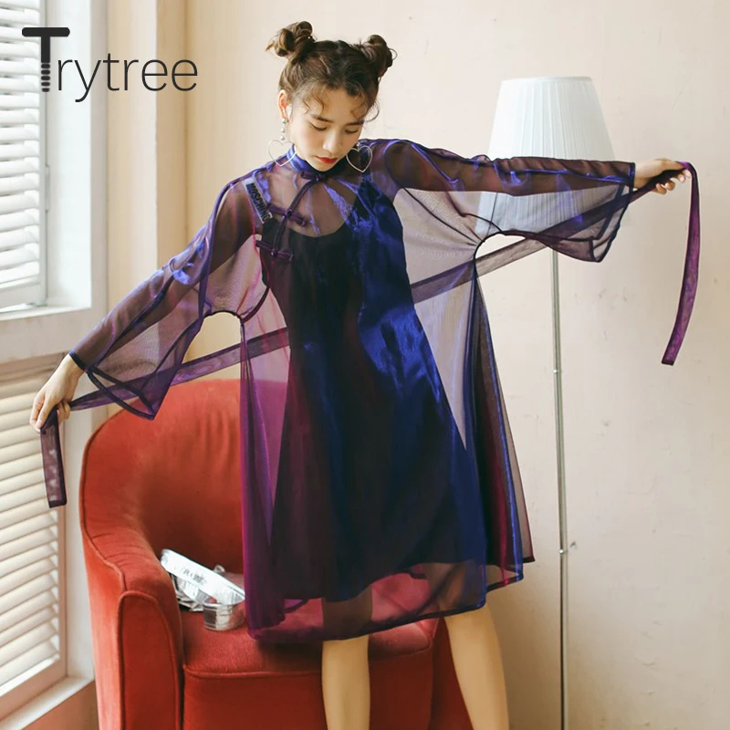 Trytree летнее и осеннее платье для девочек на каждый день Женские сапоги до колена