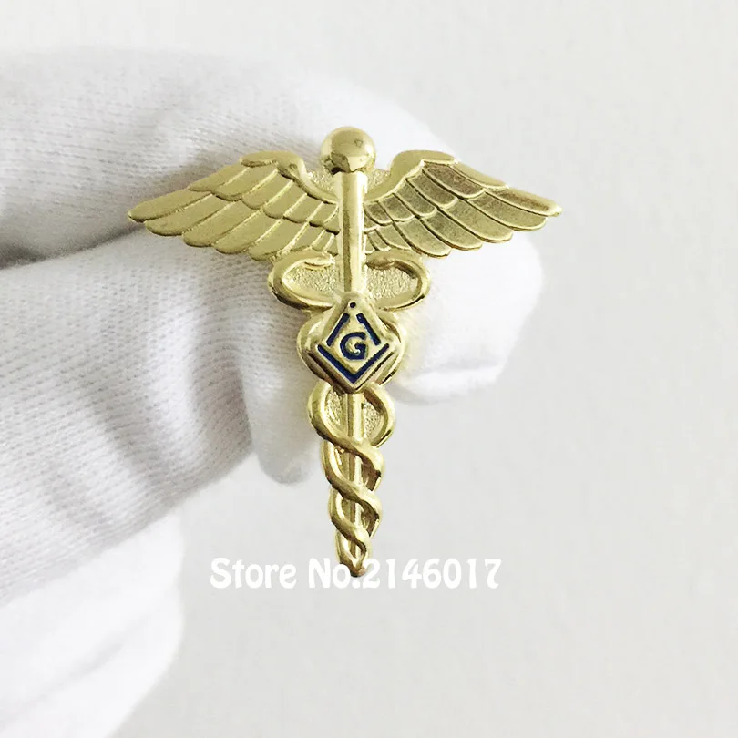 10 шт. Freemason домик каменная кладка крылья змея символ Бесплатные масоны значок