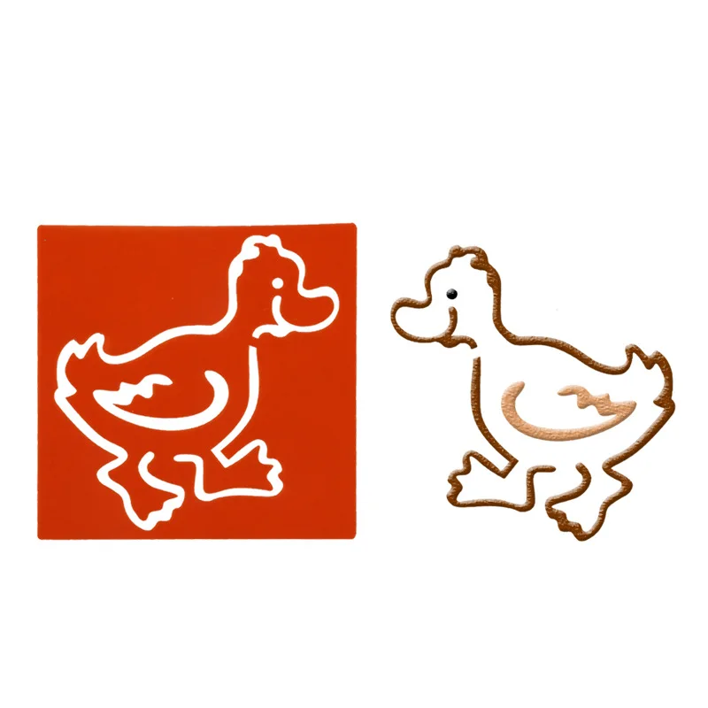 

14*14 Duck pvc Layering Stencils for Diy scrapbook coloring,painting stencil,home decor diy etc. Product image