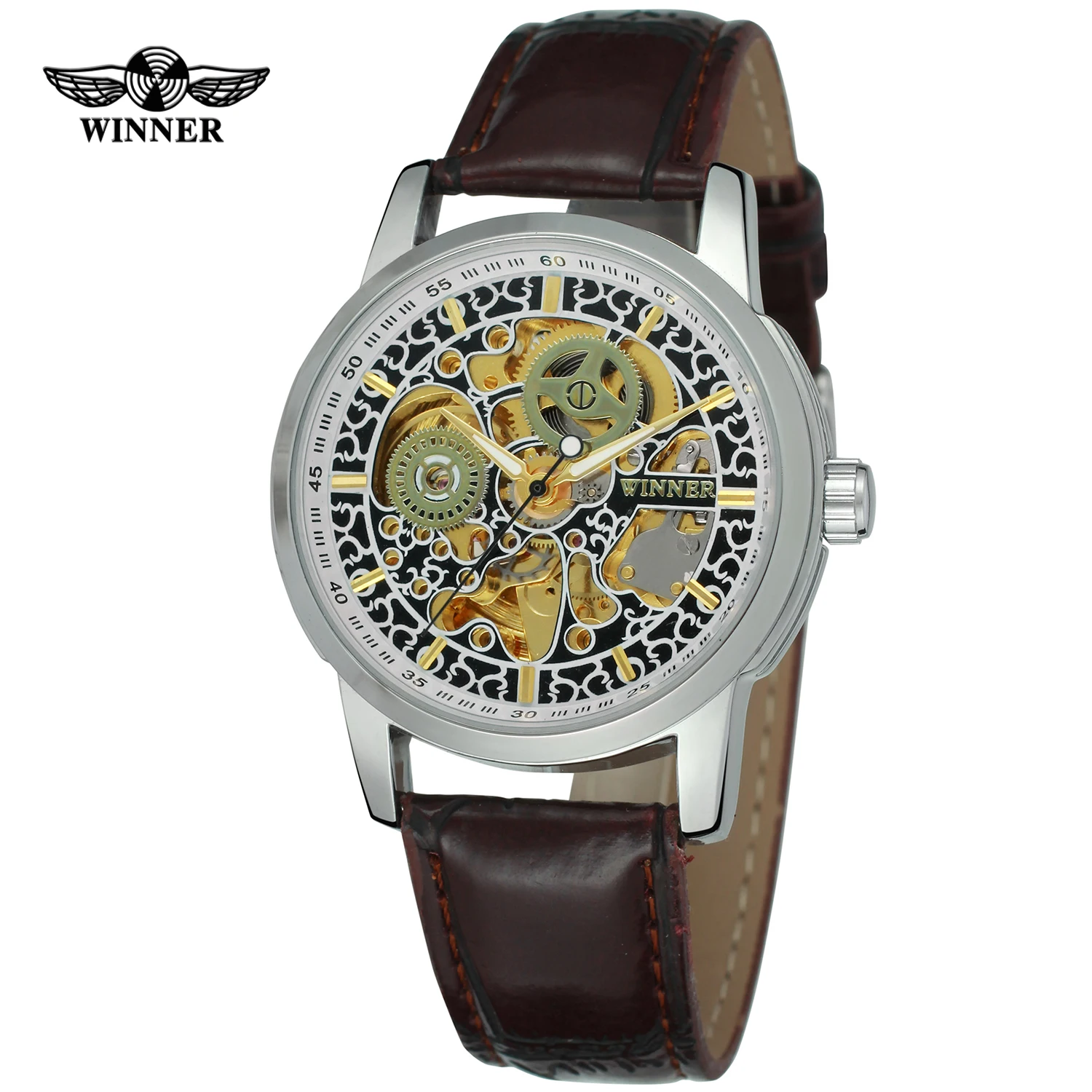 Часы наручные WINNER женские Автоматические брендовые роскошные механические