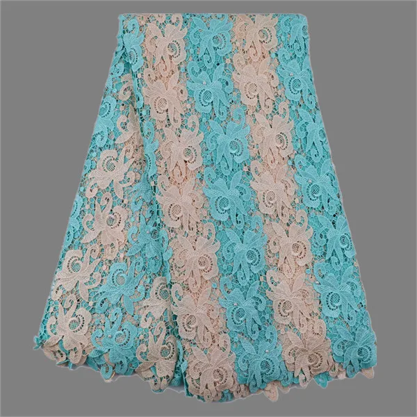 Отличные Полиэстер Африканский гипюр кружевной ткани Французский