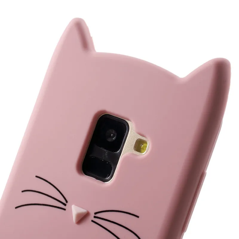 Ремешок + для Samsung Galaxy J3 J5 J7 2017 года EU J330 J530 J730 чехол 3D Усы кошка силиконовый Pro J7Max |