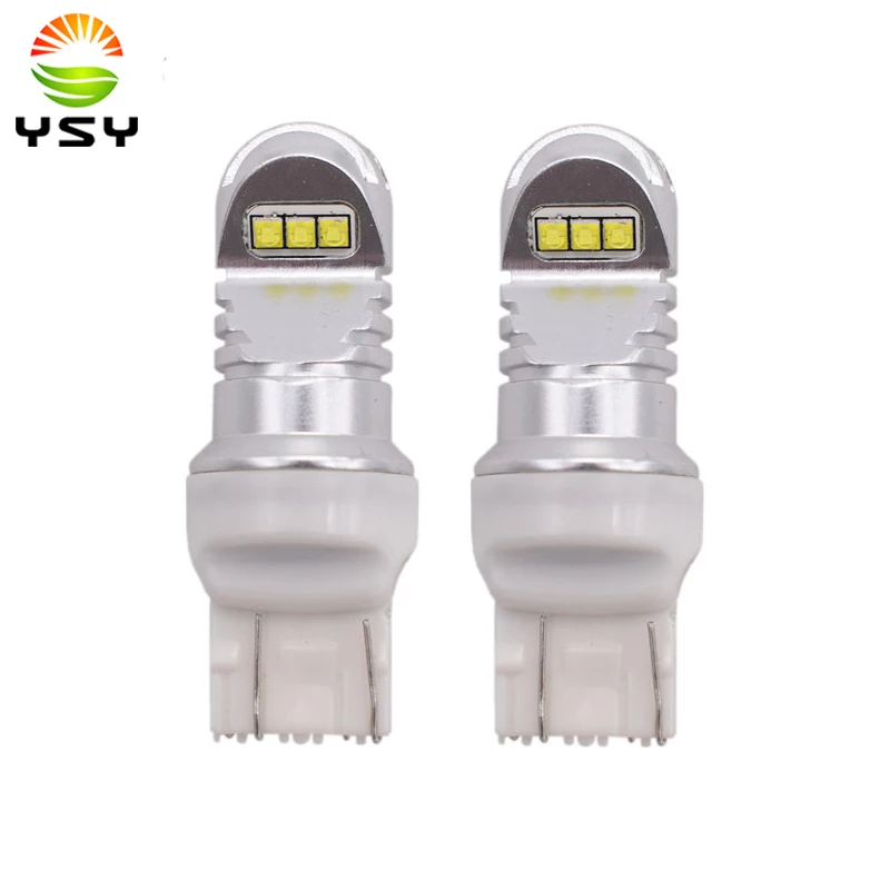 2 шт. T20 7443 W21/5 Вт 6SMD светодиодный лампы Cr ee чип автомобилей Лампа фонарь тормозная