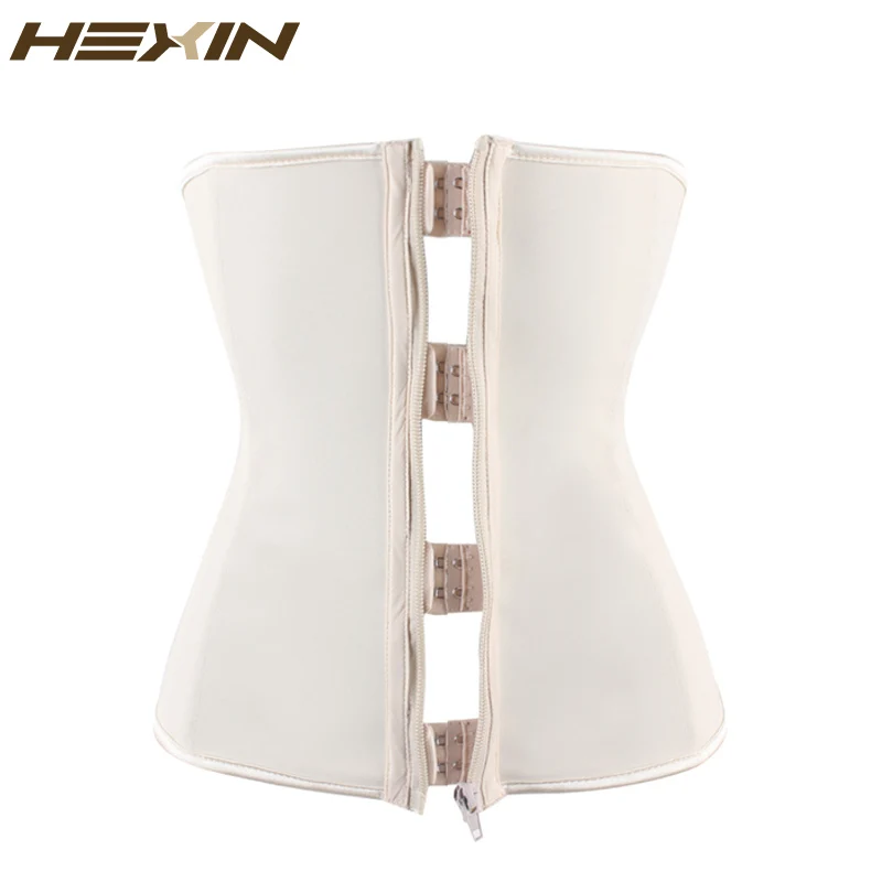 Утягивающий корсет HEXIN на застежке и молнии для талии черный обнаженный корсеты