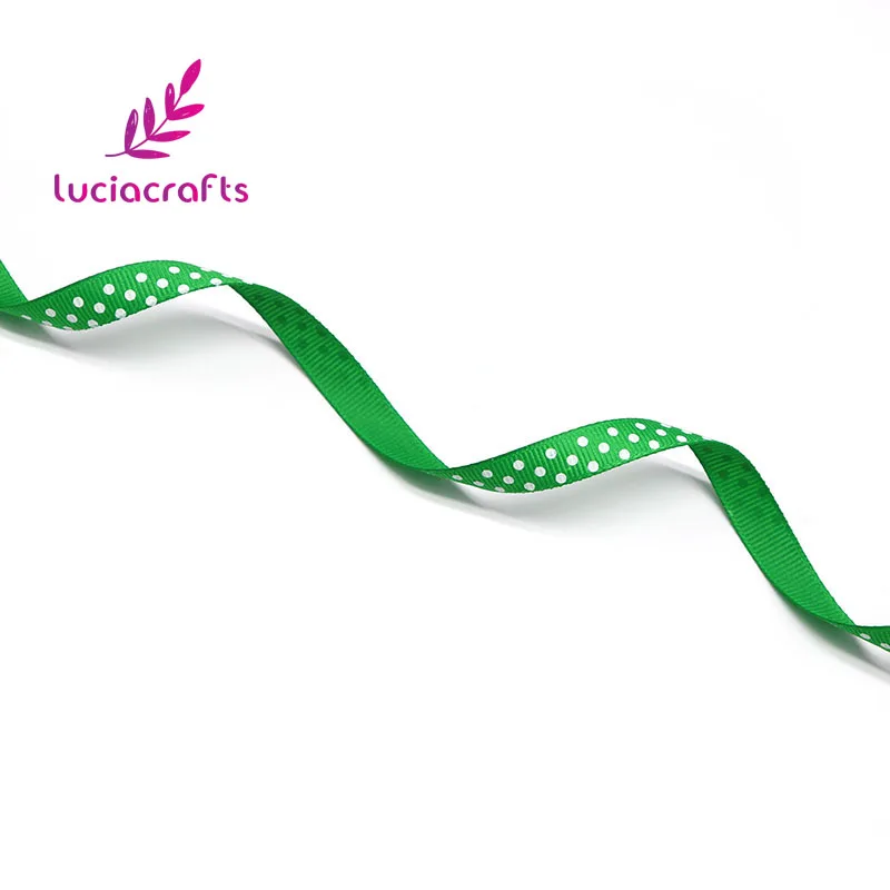 Lucia crafts 5 ярдов/партия 3/" 10 мм печатных Grosgrain ленты ручной работы отделка Швейные аксессуары DIY Головные уборы Материал S0102