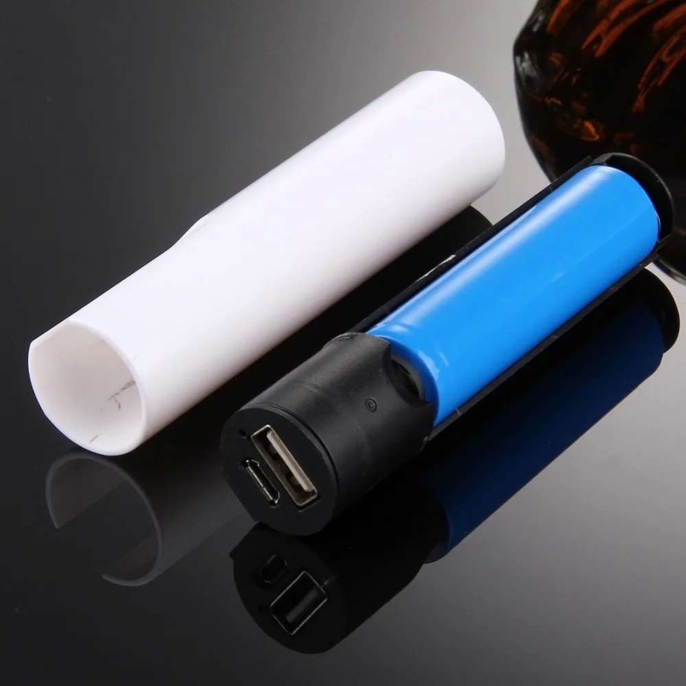 Портативный одиночный 18650 аккумулятор банк питания корпус коробка с USB выходом и