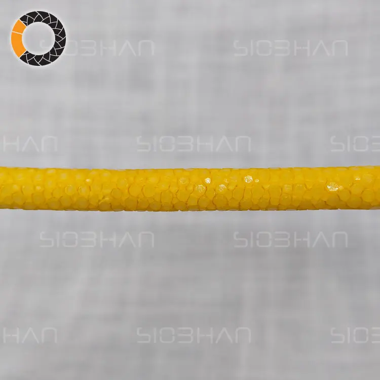 Yellow 02MB Около 20 см ската натуральная кожа всего цвета Круглый рыбья кожа шнур ювелирные изделия аксессуары веревка - Цвет: Yellow 02MB