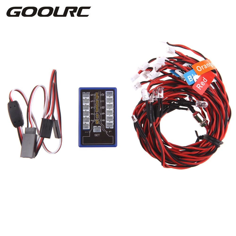 Система с 12 светодиодами мигающим светом для радиоуправляемых автомобилей Smart