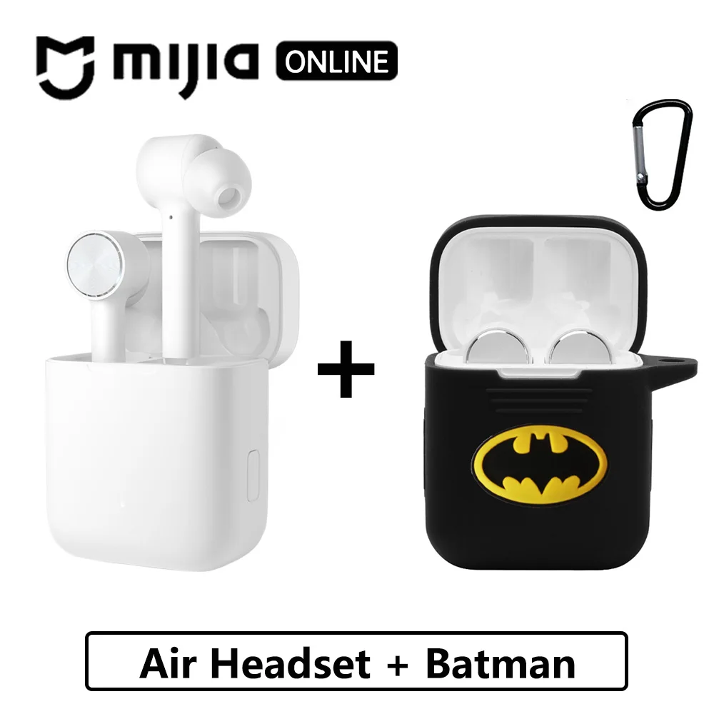 air with Batman Xiaomi Airdots Pro Bluetooth наушники Air TWS гарнитура истинный беспроводной стерео смарт сенсорный ANC автоматическая пауза кран управление спортивные наушники - Цвет: air with Batman