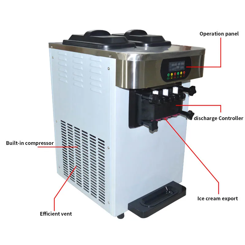 Машина для мороженого 18L/H3 R410 устройство приготовления сладкого конуса 110 В/220 В 1600