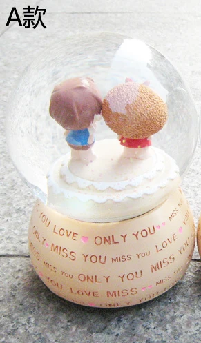 Хрустальный шар вращающаяся музыкальная шкатулка | Дом и сад