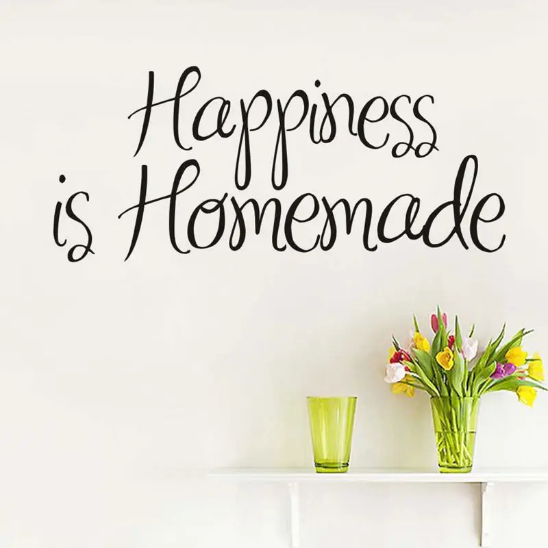 Happiness is домашние наклейки на стену креативные английские Наклейки стены для