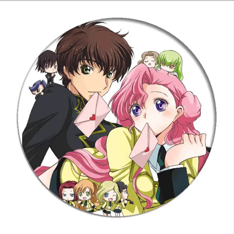 Аниме код Geass Значки для косплея Lelouch Lamperouge брошь булавки Милая коллекция Suzaku