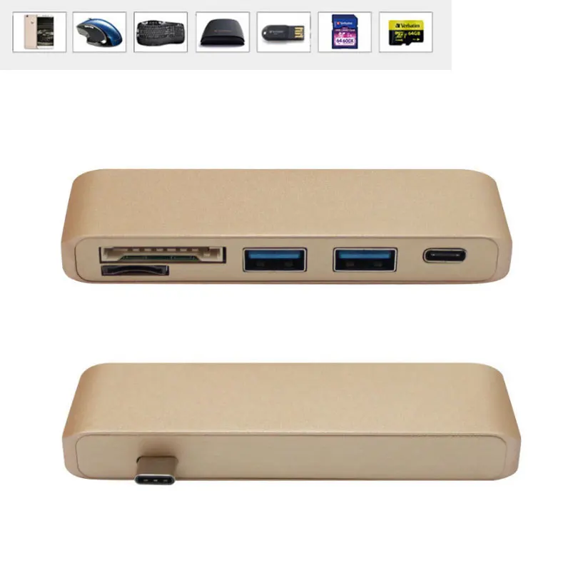 Многофункциональная док станция 5 в 1 USB 3 Type C SD/TF|sd card reader|usb 3.0usb-c 3.1 |