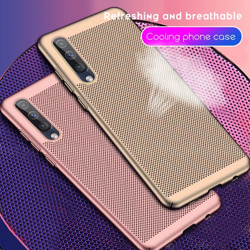 Отвод тепла телефонные чехлы для samsung Galaxy A70 A50 A40 A30 A20 A10 Жесткие ПК-Чехлы для samsung A70 A50 A40 A30 A20 A10 крышка