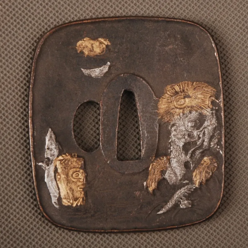 Специальный Сплав Tsuba защитный фитинг для японского самурайского меча катаны или