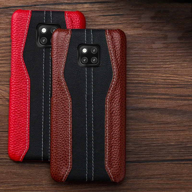 Newisdom для Huawei Mate 20 роскошный кожаный чехол из натуральной кожи mate20 Pro lite жесткая