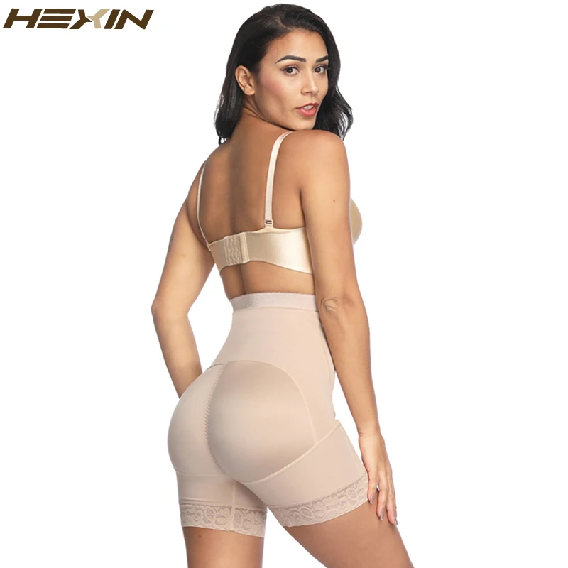 HEXIN, подтяжка ягодиц, для женщин, высокая талия, тренажер, Корректирующее белье, для похудения, нижнее белье, контроль живота, трусики, плюс размер, Корректирующее белье