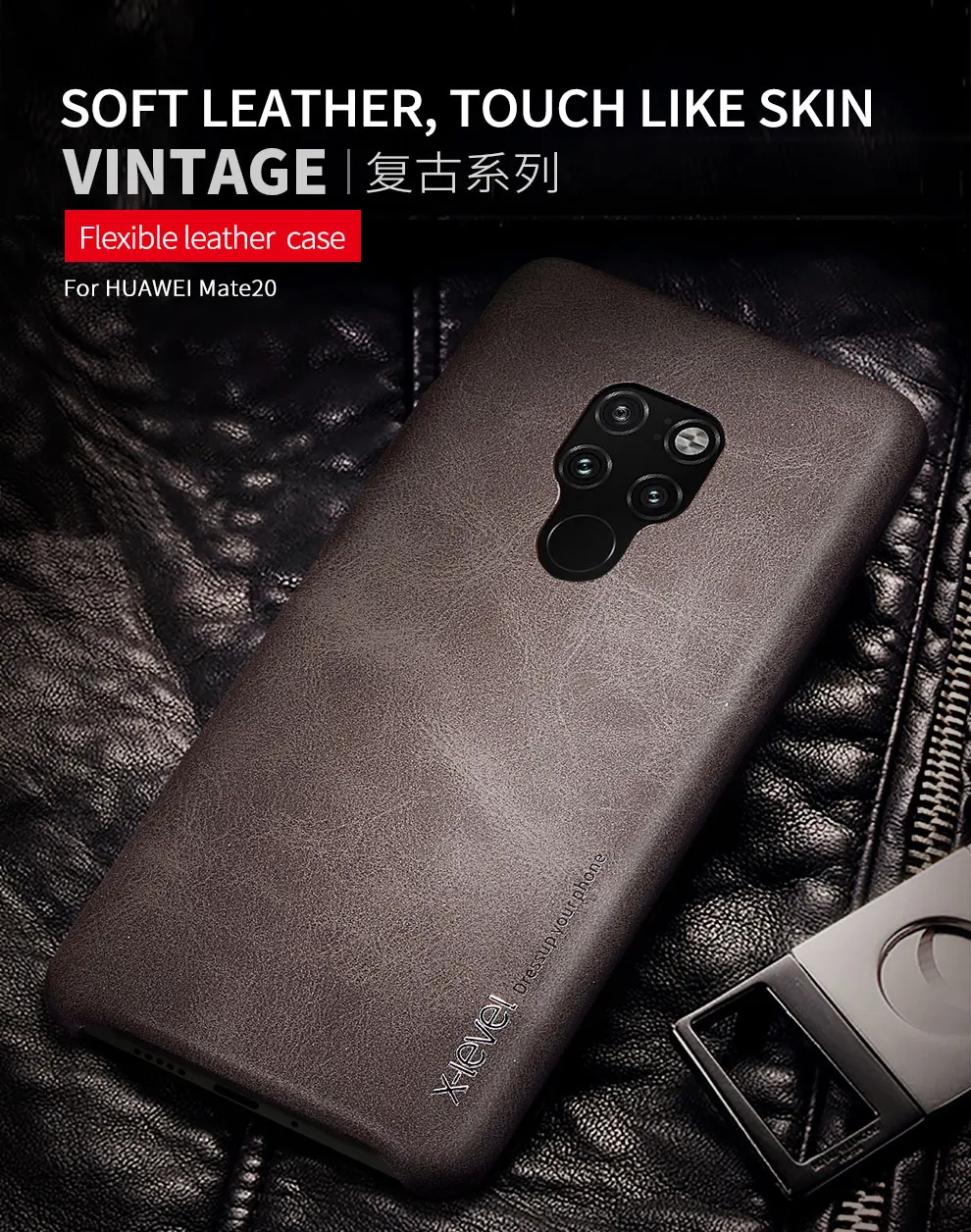 X-Level кожаный чехол для huawei mate 20 X Матовый чехол 20 Pro мягкая сенсорная задняя крышка для huawei Honor 8X чехол для mate 20 lite capa