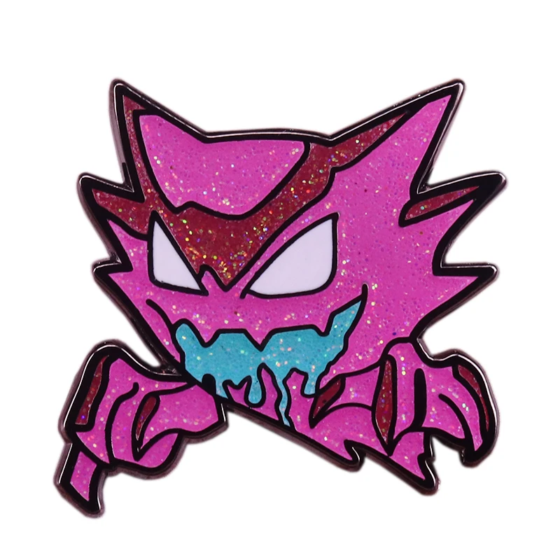 Haunter Нагрудный значок с покемоном блеск призрак брошь игра мальчик подарок Поп аксессуар