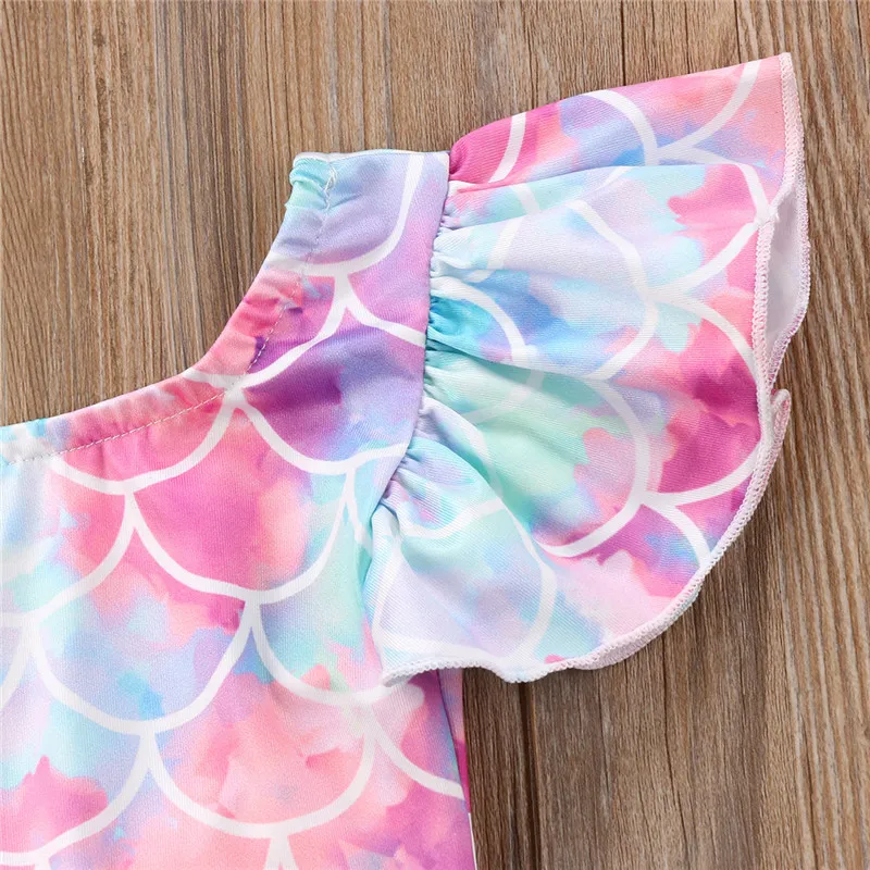 Лидер продаж Детский Милый Танкини для новорожденных девочек 2018 пляжная одежда с