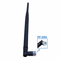 new rise 2 4ghz 7dbi wifi antenna high quality strong signal booster rp sma plug for routers 27 5cm long